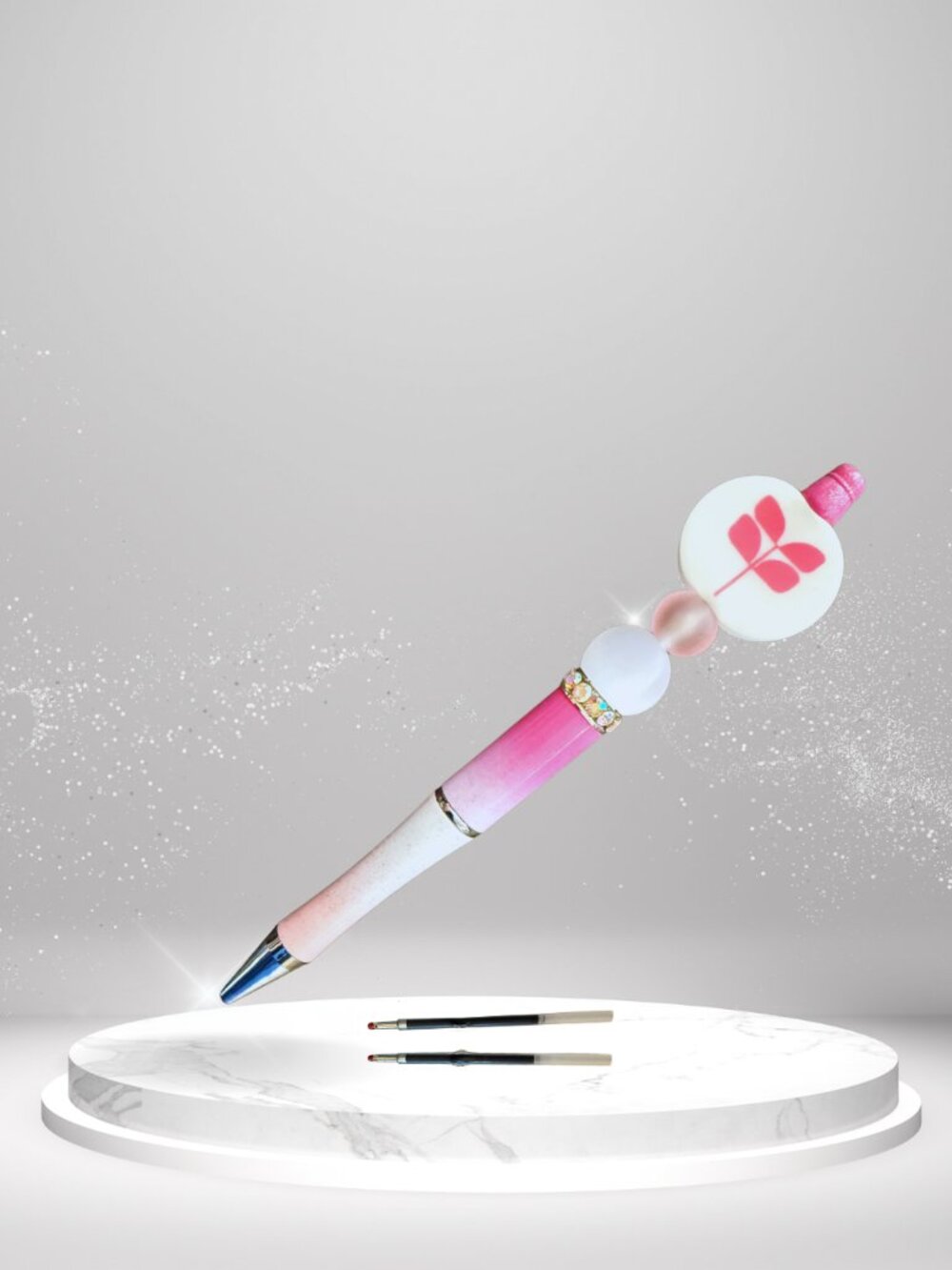 Red Aspen Logo Beaded Pen